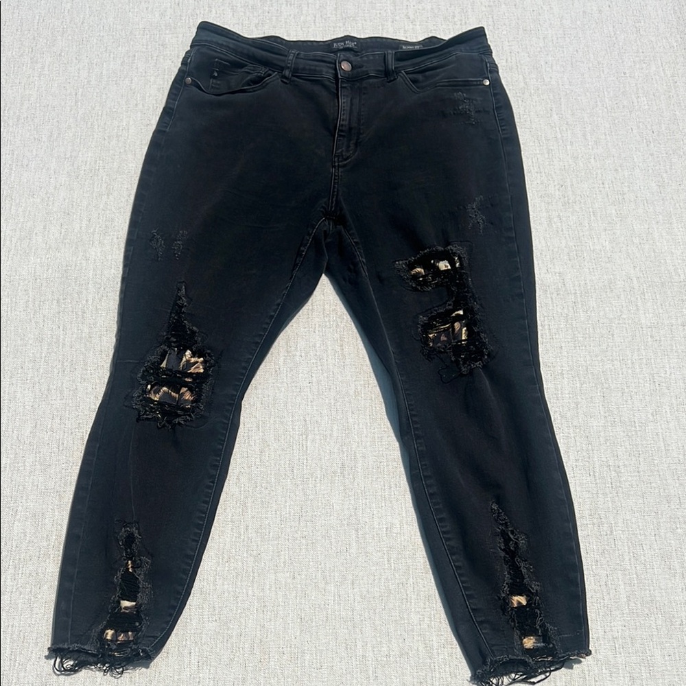 Judy Blue Women's‎ Black Distressed Jeans Skinny Fit